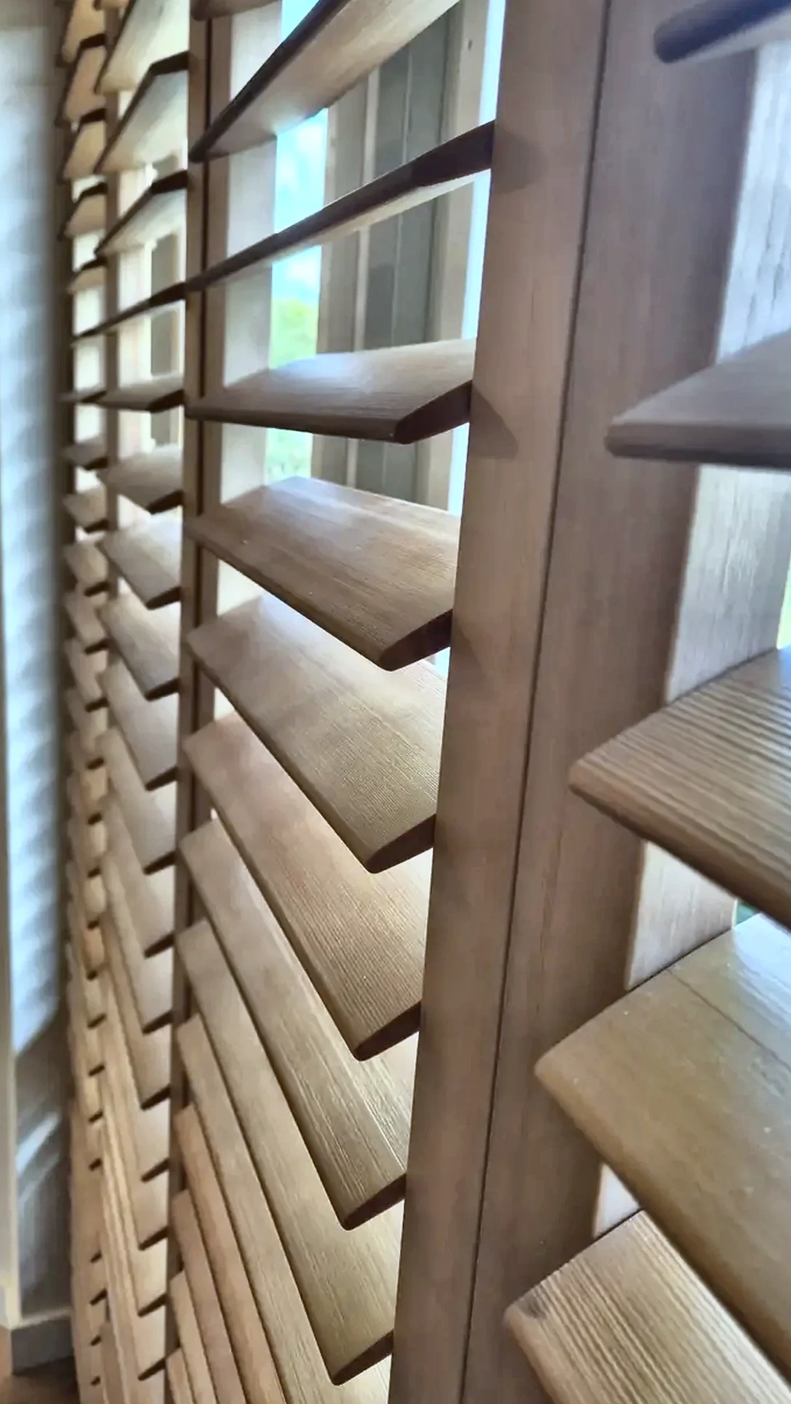Detail van Sandblasted houtstructuur